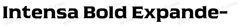 Intensa Bold Expande字体转换